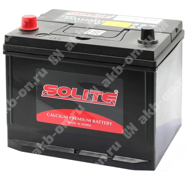 Аккумулятор автомобильный 12В 70Ач Solite Asia 85D23L обратной полярности