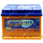 Аккумулятор автомобильный 12В 62Ач АКОМ +EFB обратной полярности 