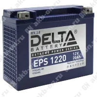 Аккумулятор мотоциклетный 12В 24Ач Delta EPS GEL обратной полярности YTX24HL-BS