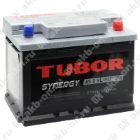 Аккумулятор автомобильный 12В 65Ач TUBOR SYNERGY обратной полярности 