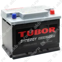 Аккумулятор автомобильный 12В 61Ач TUBOR SYNERGY обратной полярности 