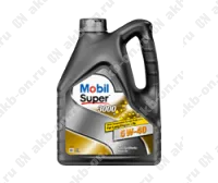 Масло моторное Mobil Super 3000 5W-40 SN/SM/CF A3/B3/B4 синтетическое 4 л