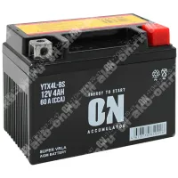 Аккумулятор мотоциклетный 12В 4Ач ON AGM обратной полярности YTX4L-BS
