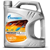 5w30 Масло моторное Gazpromneft Premium C3 4л/3,41кг канистра