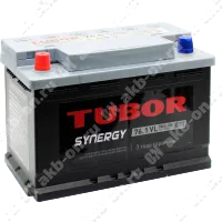 Аккумулятор автомобильный 12В 76Ач TUBOR SYNERGY прямой полярности