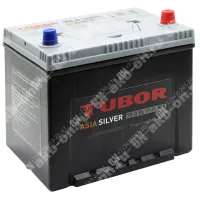 Аккумулятор автомобильный 12В 70Ач TUBOR Siver Asia 65D23L обратной полярности 