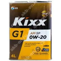 Масло моторное KIXX G1 0W-20 SP GF-6A синтетическое 4 л