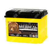 Аккумулятор автомобильный 12В 60Ач Тюменский Медведь обратной полярности 