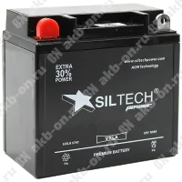 Аккумулятор мотоциклетный 12В 10Ач SILTECH AGM прямой полярности 12N9-3B