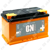 Аккумулятор автомобильный 12В 75Ач ON Standart обратной полярности  низ 