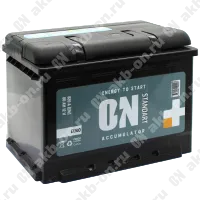 Аккумулятор автомобильный 12В 60Ач ON обратной полярности  