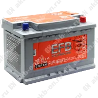 Аккумулятор автомобильный 12В 75Ач TUBOR EFB обратной полярности 