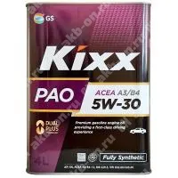 Масло моторное KIXX PAO 5W-30 SN A3/B4 синтетическое 4 л