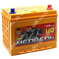 Аккумулятор автомобильный 12В 60Ач Медведь Са/Са Asia 65D23L обратной полярности 